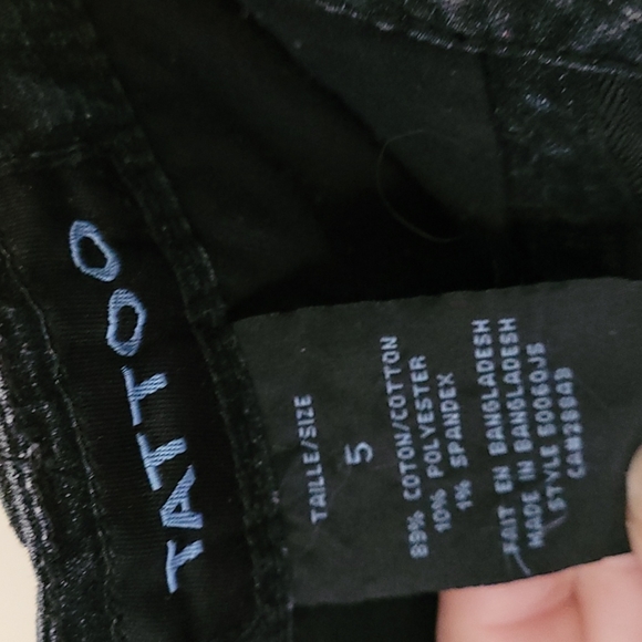 Tattoo Dark Blue Stretch Denim Mini Skirt 5 - Picture 6 of 6